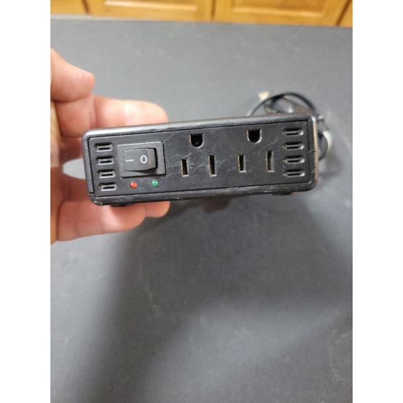 PowerLine Mobile AC Outlet 200W DC to AC Converter Box 0900-59 - Picture 2 of 3